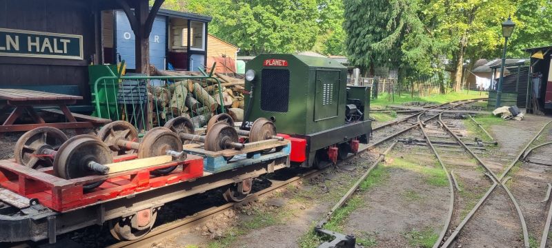 Wheel sets taken out for re-gauging